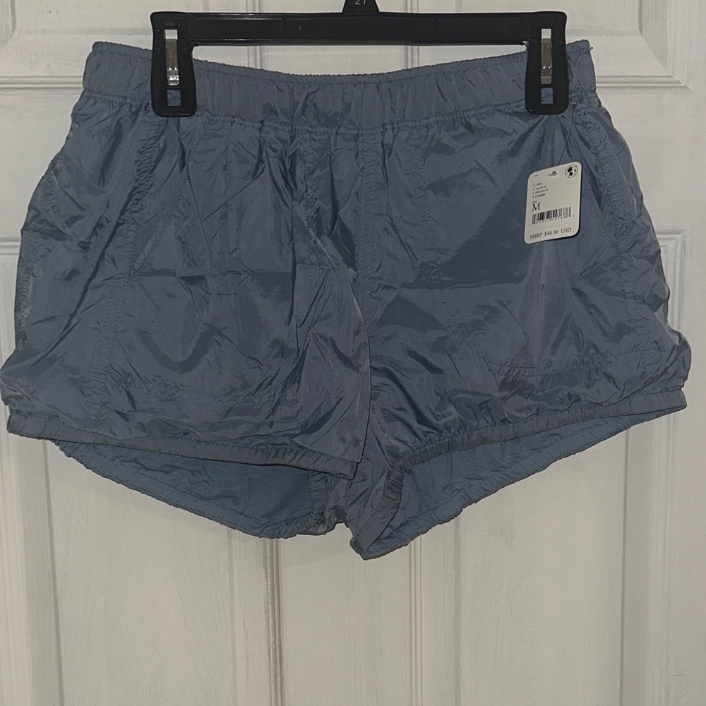 FP Movement by Free People Shiny Blue Athletic Shorts